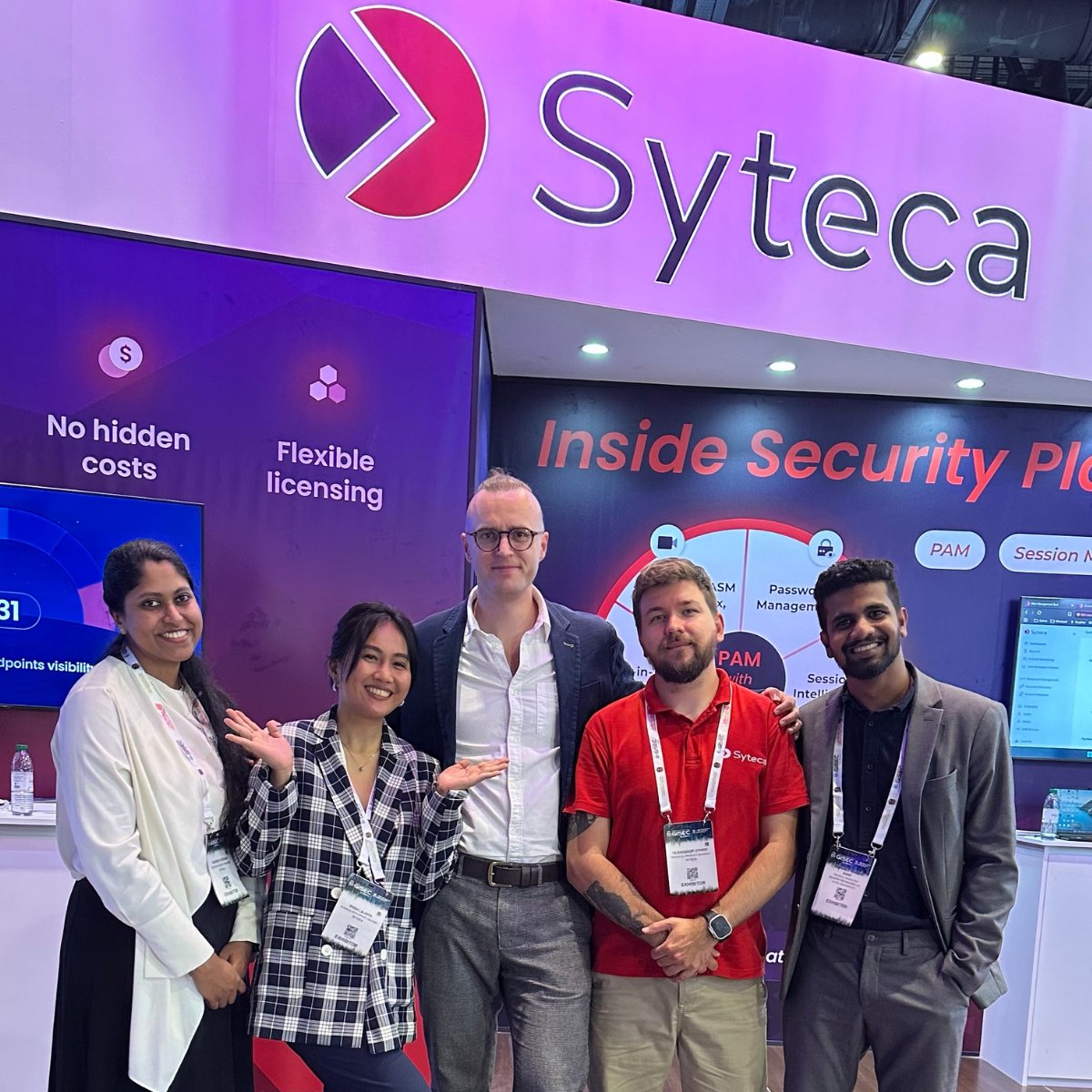 SytecaPlatform's tweet photo. 🔥 Day 2 at GISEC GLOBAL 2026!

Dubai made us sweat yesterday — not just because of the weather, but also because of all the straight-to-business conversations and real demand for practical cybersecurity solutions.
We had a looot of demos yesterday, and even more are coming today! 🚀

Thank you to everyone who stopped by. We’d love to see more of you at Stand E185, Hall 10.
Come see Syteca #PAM + #ITDR in action and discover how we take privileged access security beyond access control.

📍 Dubai Exhibition Centre, Expo City
📅 September 16–18

See you at GISEC Stand E185, Hall 10! 👋

#cybersecurity #cybersecurityawareness #accesscontrol #cisonews #cybersecuritynews #GISEC #GISEC2026