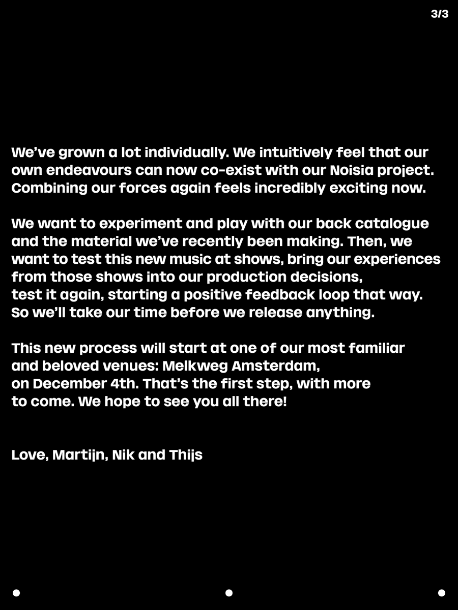 Noisia_nl's tweet photo. Noisia 2026 - …

Sign up for pre-sale access → https://t.co/SEJPSdiWWp https://t.co/c5W07za56k