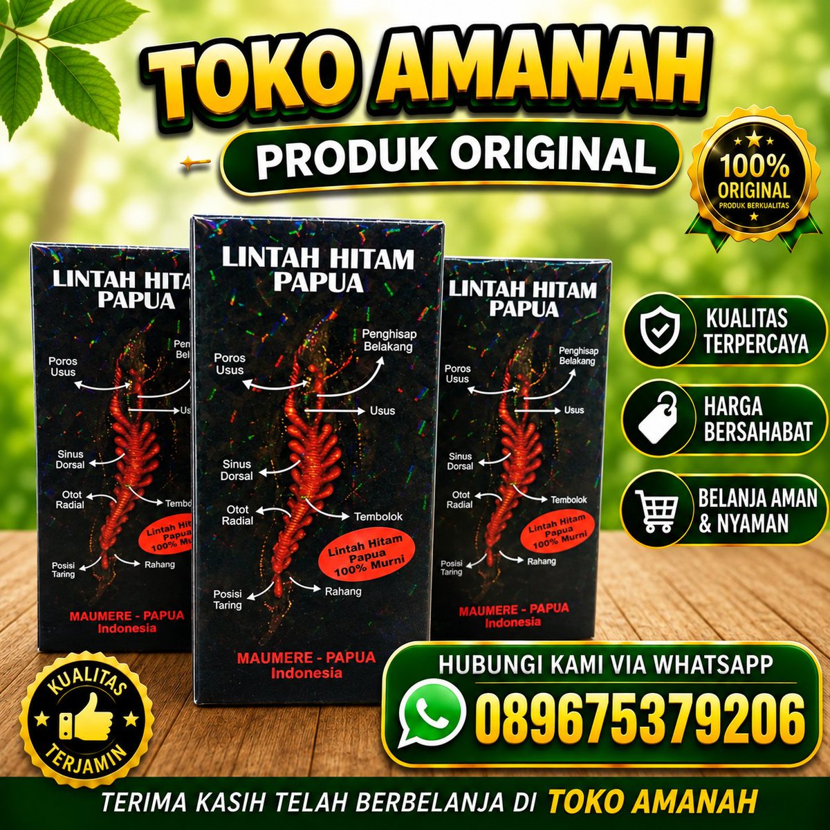 AjongShop99's tweet photo. Jual Obat Pembesar Penis Oles Minyak Lintah Hitam Papua
Order WhatsApp : 089675379206 https://t.co/R9DDRSp2Ds