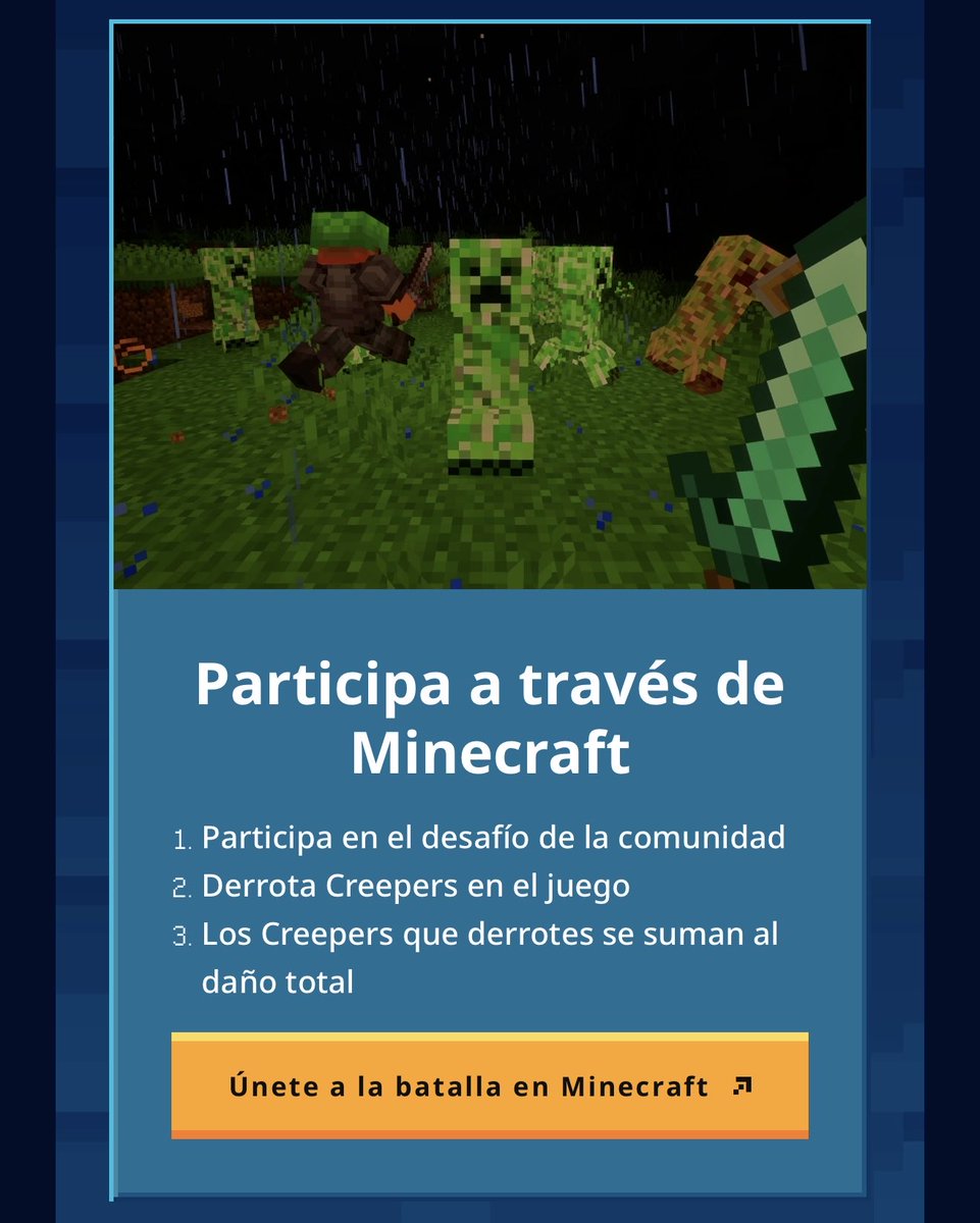 ZakroZomber's tweet photo. Empieza la Batalla contra el Creeper Azul 🔵 https://t.co/7TvijE7Tmu