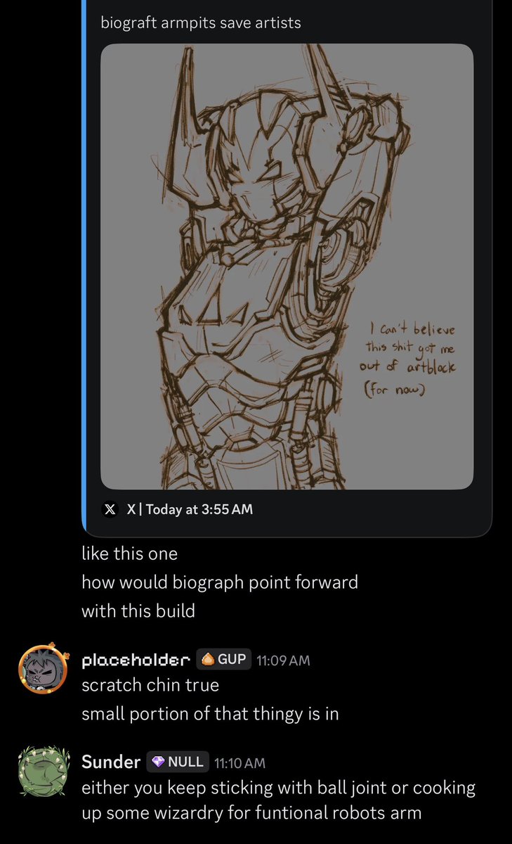 vilebeholding's tweet photo. being into robots is crazy cuz why we talking about the functionality of the mechanism https://t.co/RzJfWjEFaD