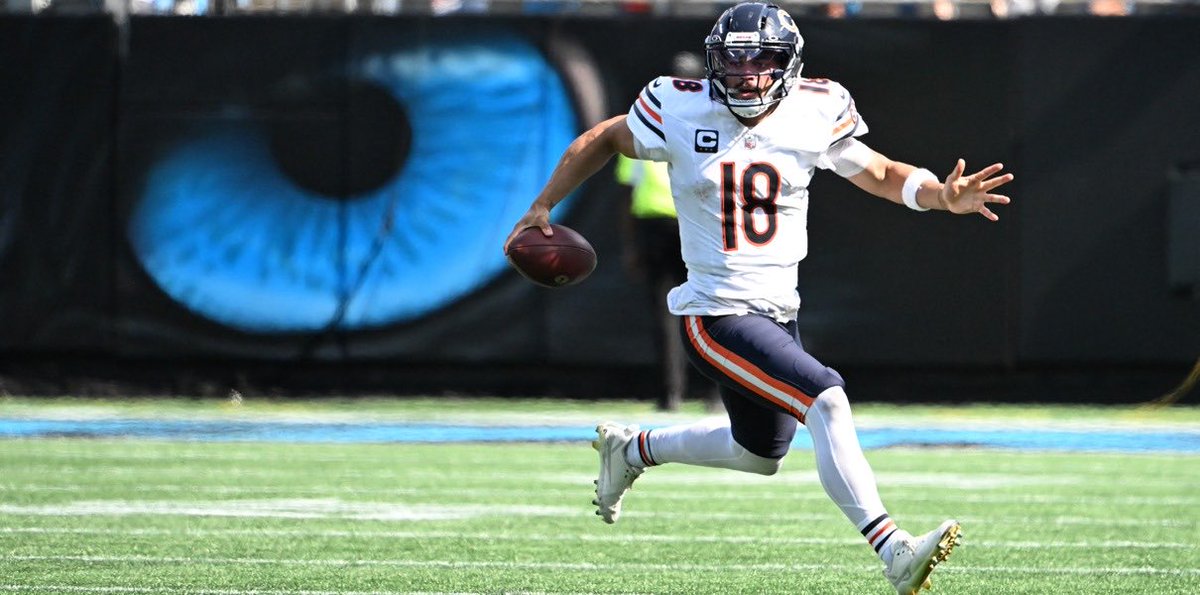 PolymarketBlitz's tweet photo. 🚨𝗧𝗛𝗜𝗦 𝗜𝗦 𝗔𝗕𝗦𝗨𝗥𝗗:
Caleb Williams has reached 20+ MPH seven times since the beginning of last season.

Every other NFL quarterback combined: SIX times. https://t.co/v8iR6OT43S
