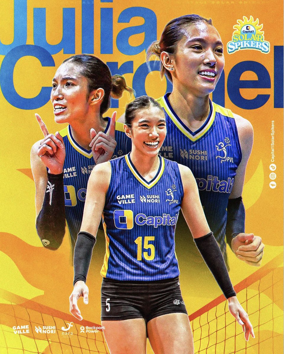 volleytiger's tweet photo. 🚨 JULIA CORONEL TO CAPITAL1! 🚨

The former Galeries Tower Highrisers setter is headed to the Capital1 Solar Spikers! 🏐☀️

Welcome to the Solar Spikers, Juju! 💛

#PVL2026 https://t.co/OzKmIsbP0x