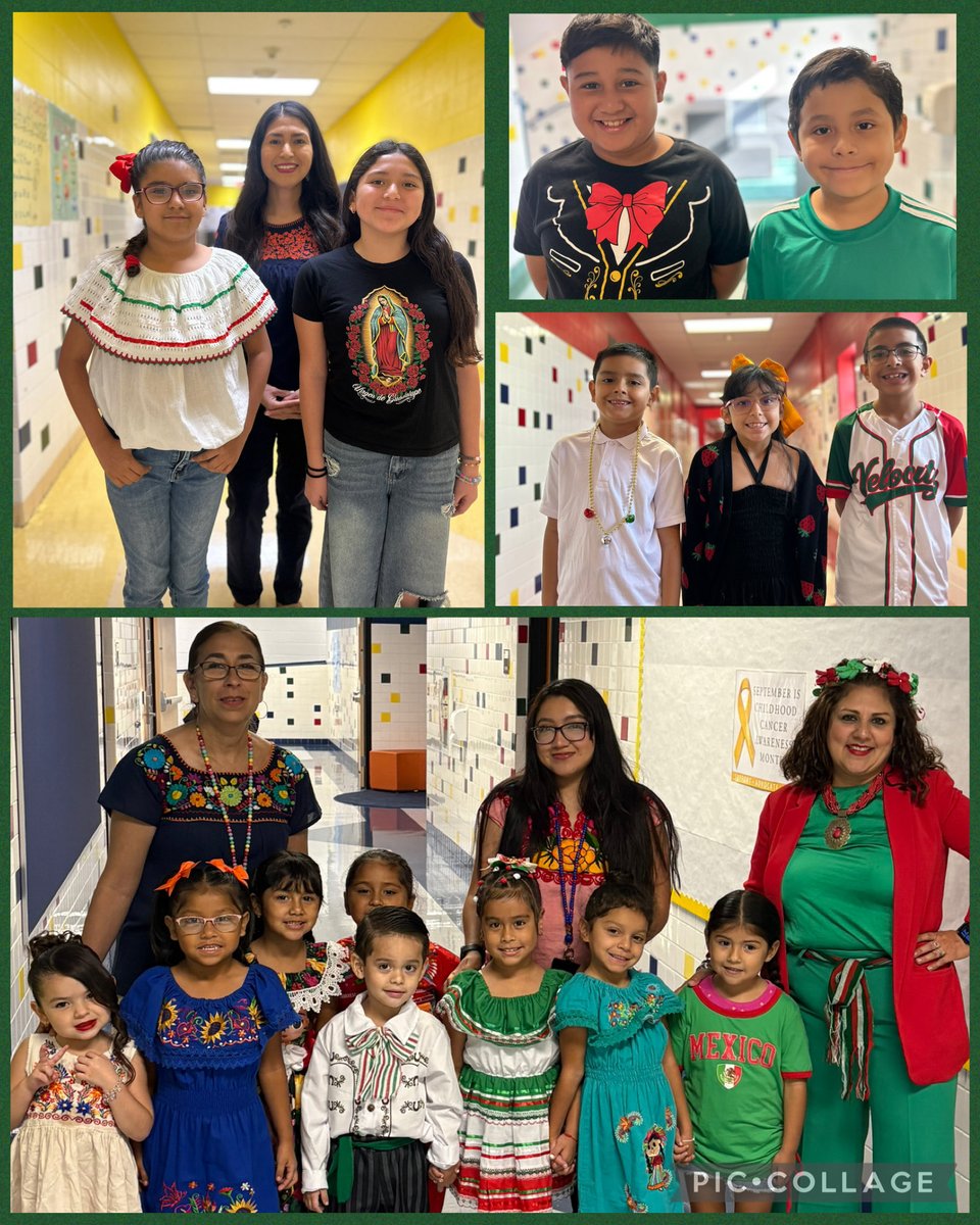 CanalesItzamara's tweet photo. π²π½π Celebrating 16 de Septiembre with our Fearless Falcons! Today we honor Mexican Independence Day and celebrate the rich culture, traditions, and heritage that make our @RooseveltDLA community so special. β€οΈπ€π Β‘Viva MΓ©xico! π²π½ #UnitedWeRise #FearlessFalcons @EISDofSA https://t.co/C6nct1Hbto