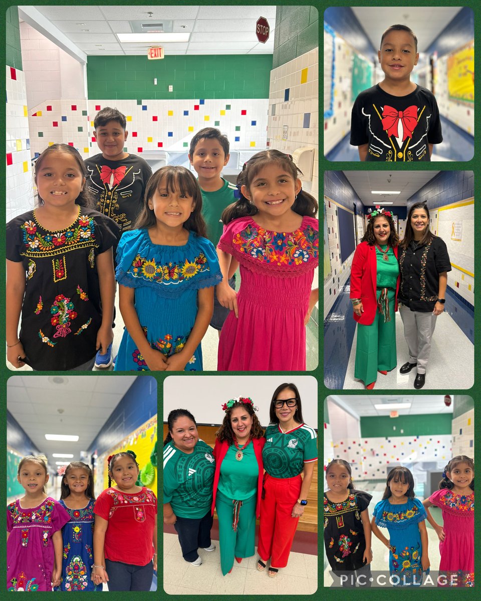 CanalesItzamara's tweet photo. π²π½π Celebrating 16 de Septiembre with our Fearless Falcons! Today we honor Mexican Independence Day and celebrate the rich culture, traditions, and heritage that make our @RooseveltDLA community so special. β€οΈπ€π Β‘Viva MΓ©xico! π²π½ #UnitedWeRise #FearlessFalcons @EISDofSA https://t.co/C6nct1Hbto