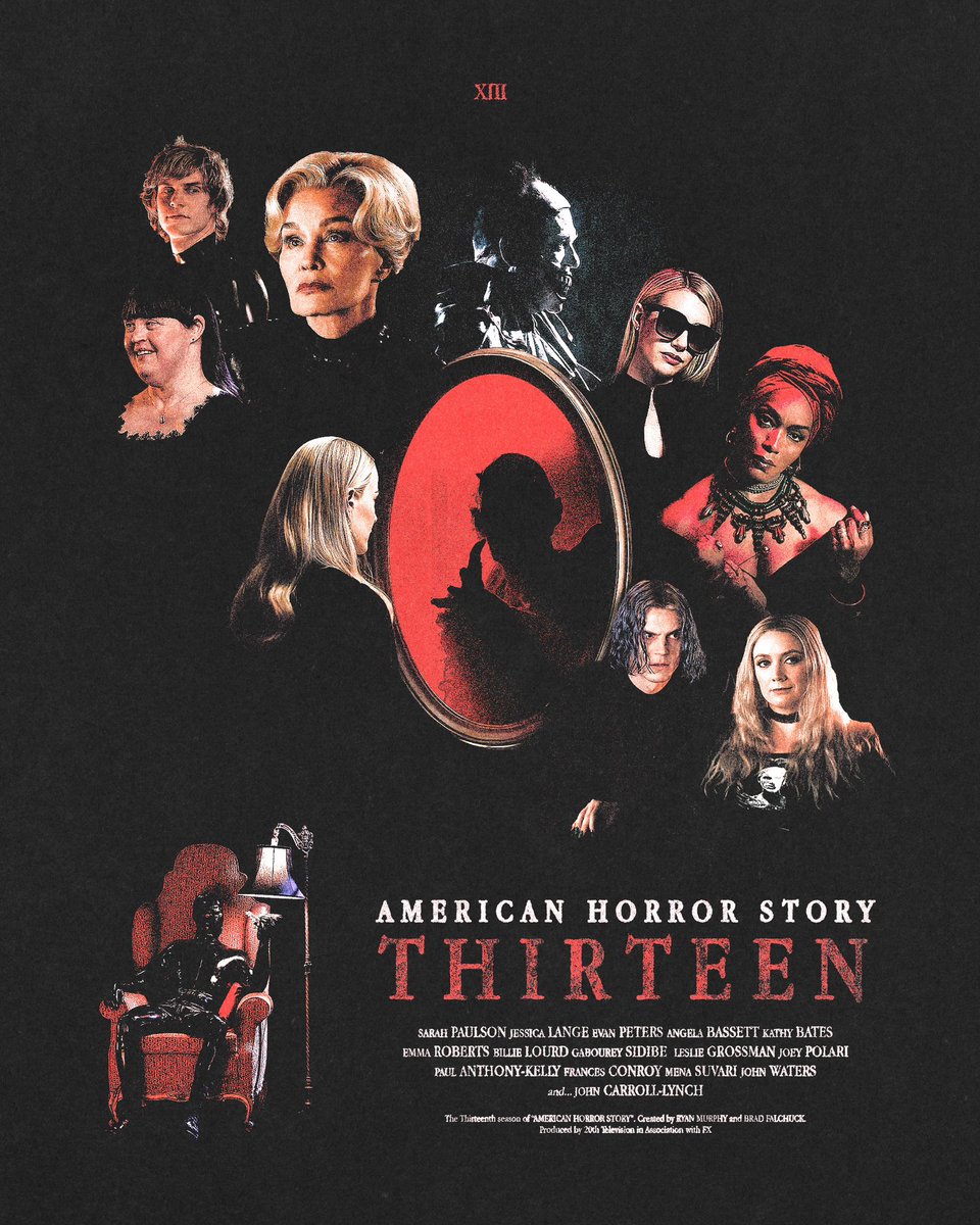 AHSZone's tweet photo. “American Horror Story: 13” premieres in exactly ONE WEEK on FX and Hulu! #AHS13 https://t.co/INvbHVoc9v