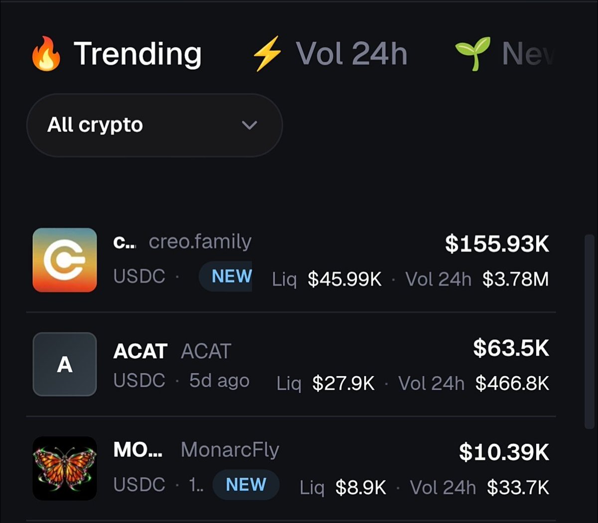 monarcflyxyz's tweet photo. MonarcFly now at top #3 on @o1_exchange it's still day one

hey @stambouli_o1 we can build together ? https://t.co/zaOv9CeF5Y