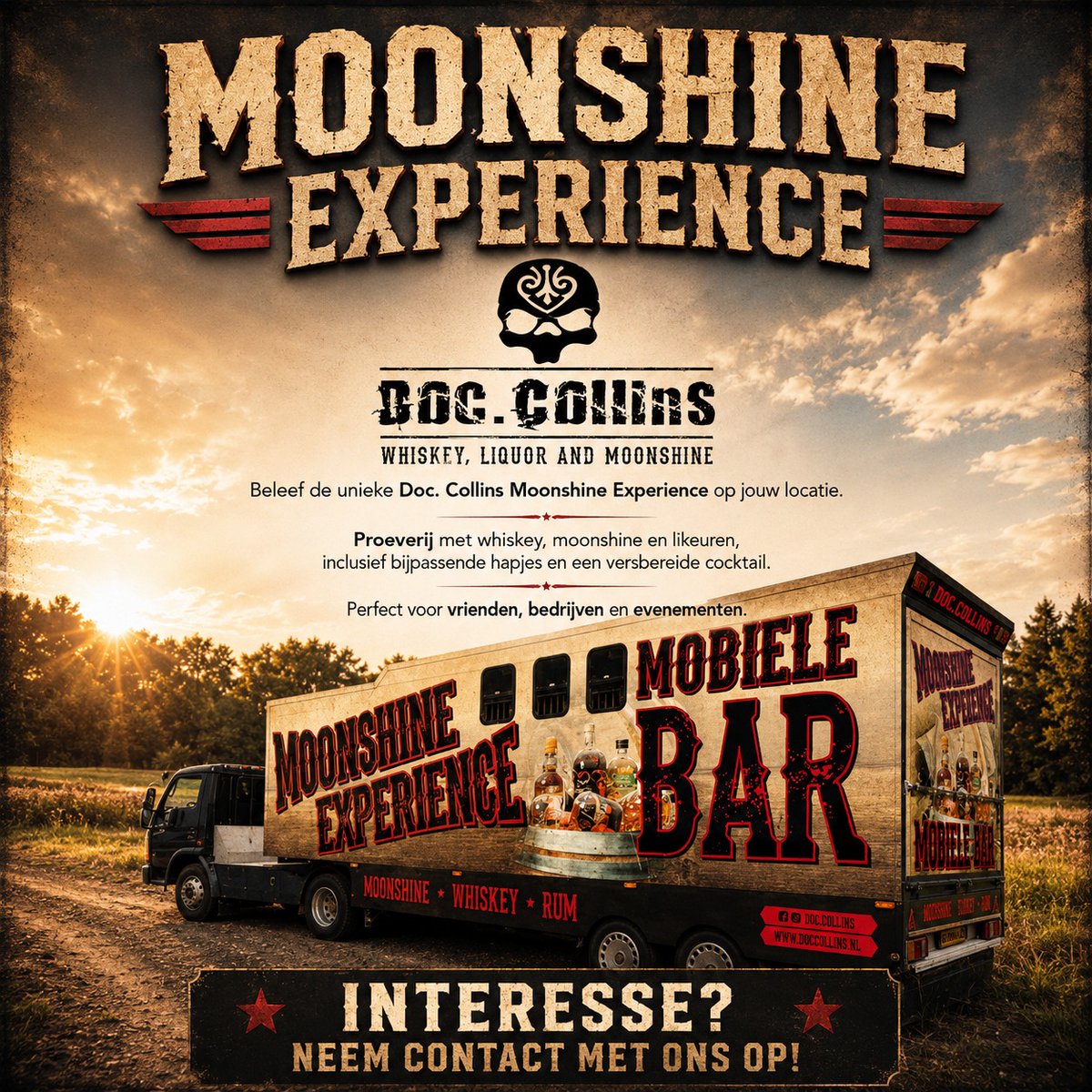 KaitlynHodan's tweet photo. Book the Doc. Collins Moonshine Experience! We bring handcrafted whiskey, moonshine and liqueurs, matching bites and a fresh cocktail to your party, company event or group gathering. Contact us for prices and availability. https://t.co/i59Rgb9Emo