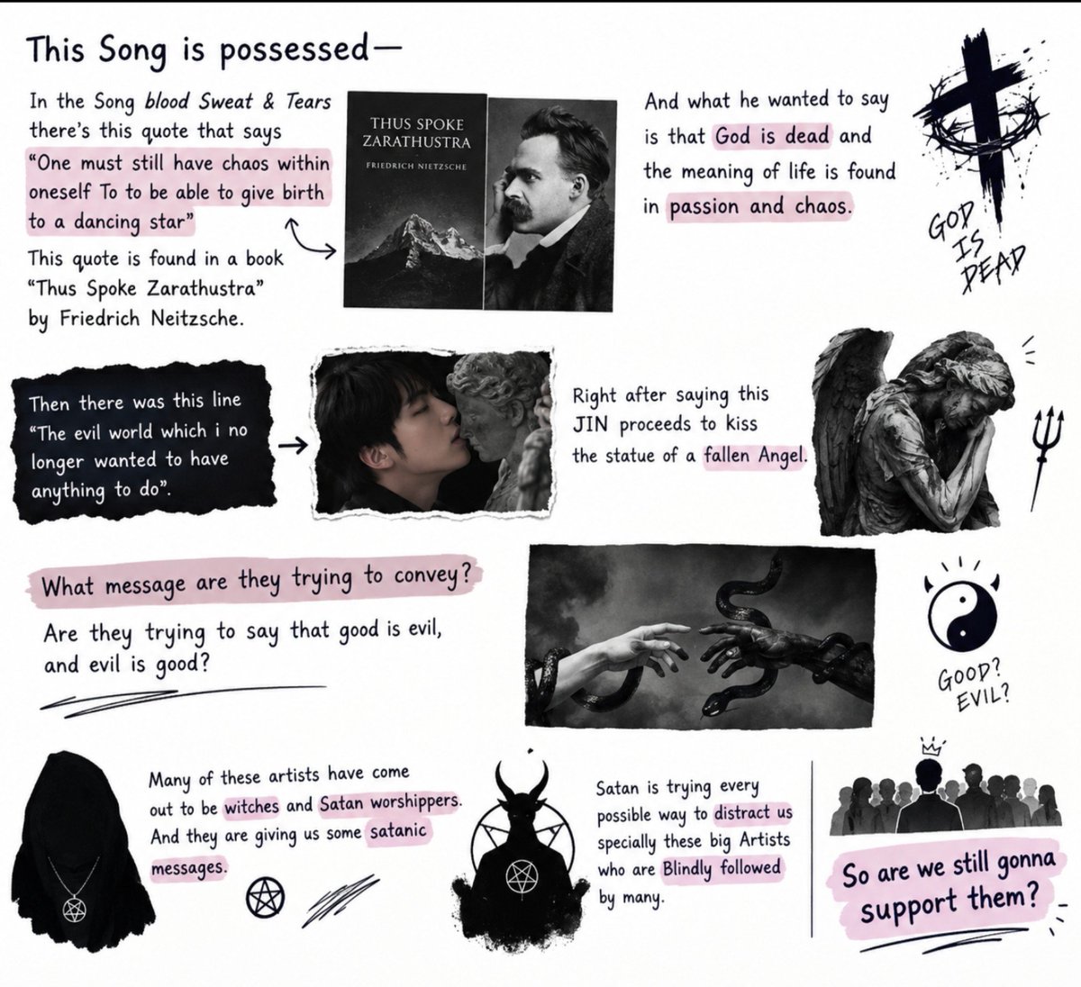 FactCravee's tweet photo. BTS' Blood Sweat &amp; Tears is Satanic and promotes Satanism. https://t.co/FVOxvMkDfa