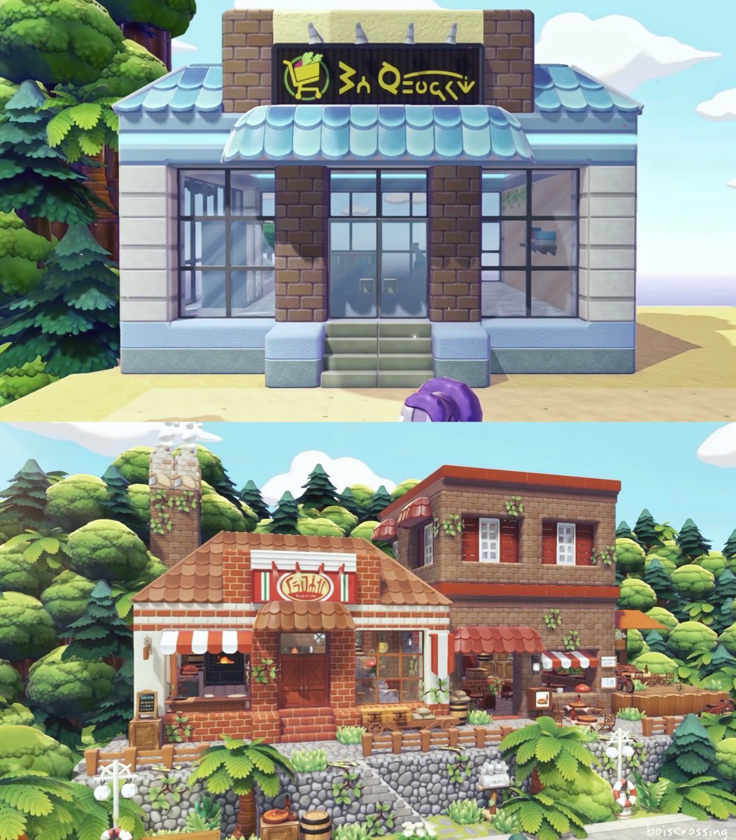 boiscrossing's tweet photo. マーケットキットをピザ屋に変更🍕🍃
#pokopia #ぽこあポケモン https://t.co/b2x82M5Ghj