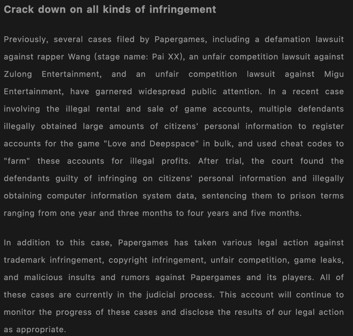 awoooooo_6's tweet photo. https://t.co/poWcWYWmcJ

Alright, there we have it! "Yes, we are still taking legal action, yes we stand against cyberbullying" followed by actions to take (specifically for CN platforms)

any further questions? like many of us have been saying since very early on, just because they aren't announcing things every second of the day doesn't mean they haven't been taking care of things behind the scenes the entire time

keep staying chill, darlings! home stretch, probably. 

#novalkonomoney #ladsissix #bringvalkoback #ValkoIsComing
