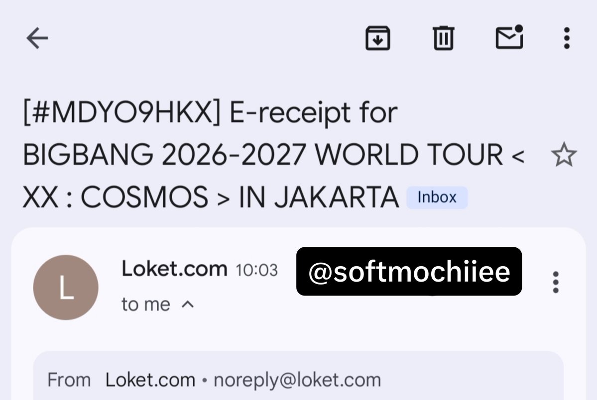softmochiiee's tweet photo. WTS WANT TO SELL TIKET BIGBANG WORLD TOUR < XX : COSMOS > IN JAKARTA

🎟️ DIAMOND VIP SECURED 10:03

✅ Full Payment
✅ Ready all proof + tuker socmed
✅ Bisa COD (Jaktim / Jaksel / Bekasi)
✅ Serious buyer only!

💌 WA (https://t.co/DT6IlsldJP) or DM if you're interested! https://t.co/HZQML5sXB9