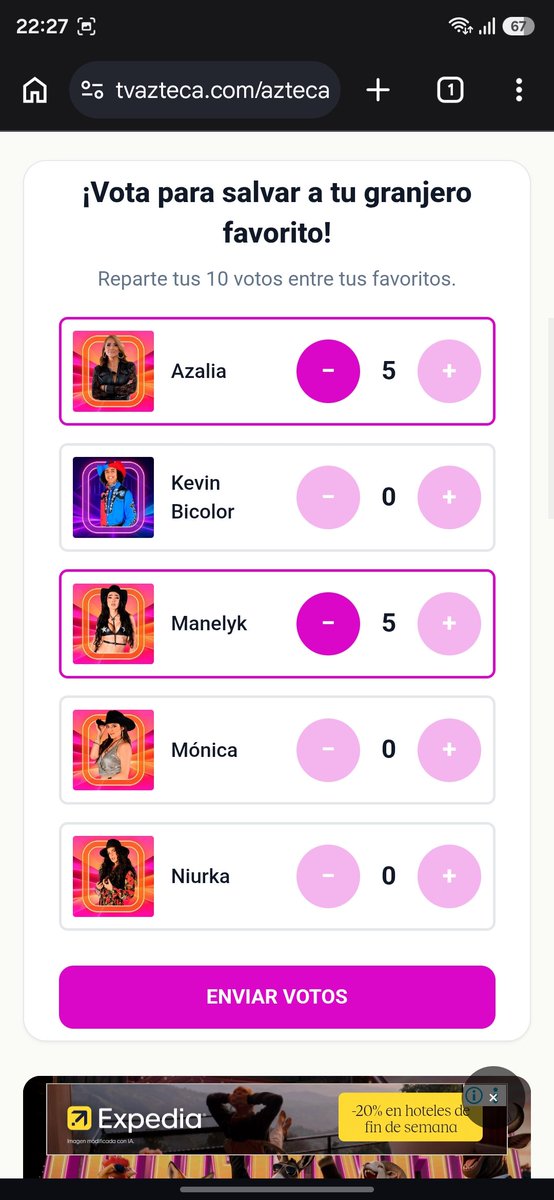 undannafan's tweet photo. 10 votos para Azalia y 10 votos para Manelyk #LaGranjaVIPMX 🤠🤠🤠 https://t.co/kx0aS4vR2W