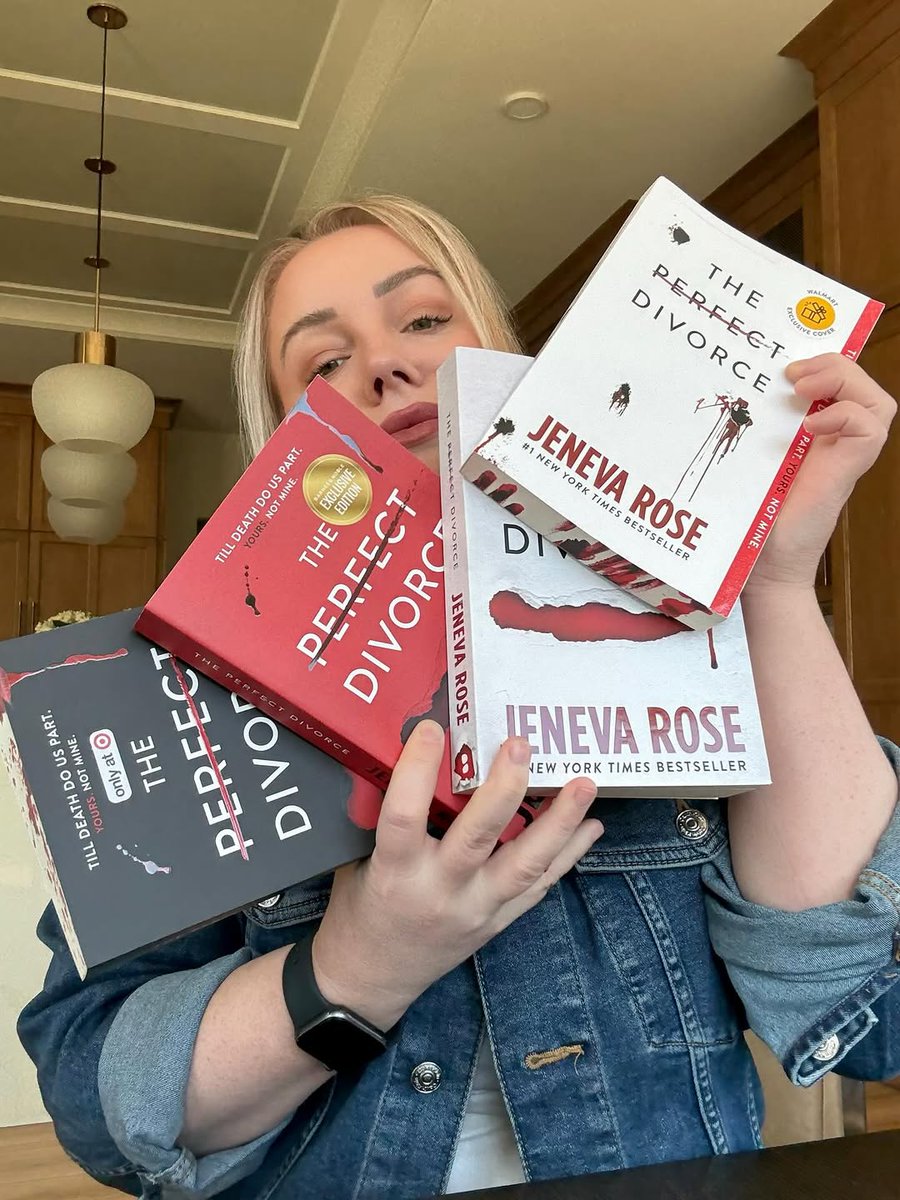 jenevaroseaut's tweet photo. Me to my publisher: send me the special editions and I’ll take some great pics showing them off….. the pics in question 💀

It’s paperback release day for ‘The Perfect Divorce’ and you’ve got options bc , , &amp;  are all carrying their own exclusive edit... https://t.co/C7cohuGH6m