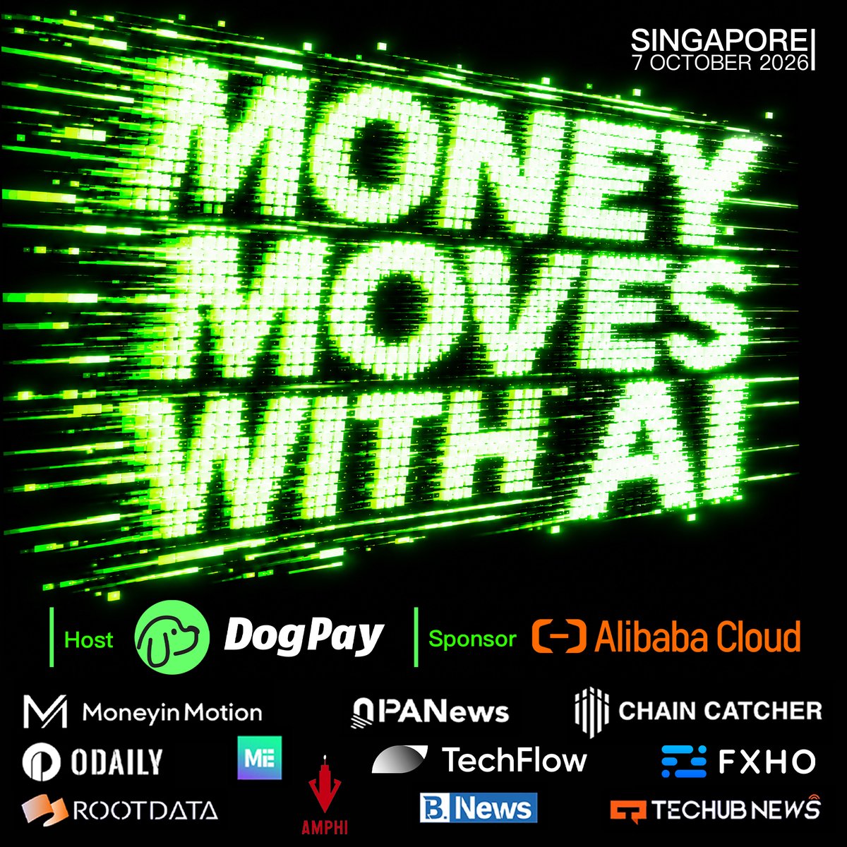 DogPay_'s tweet photo. AI is reshaping global commerce—and payments are entering the agentic era.

Join us in Singapore on October 7 for an evening of ideas, cocktails, and meaningful connections.

📍 Gardens by the Bay
⏰ 6:30–10:00 PM
#Dogpay #AI #Payments #Web3 https://t.co/OAPfpORk1c