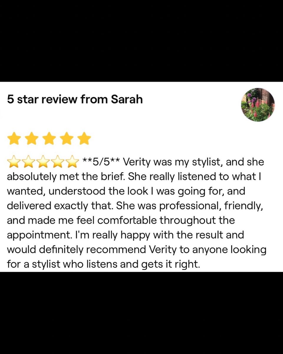 SabrinaMezwek's tweet photo. 5⭐️ Review 😊
Grateful 🙏 https://t.co/WAuy8s8cIg
