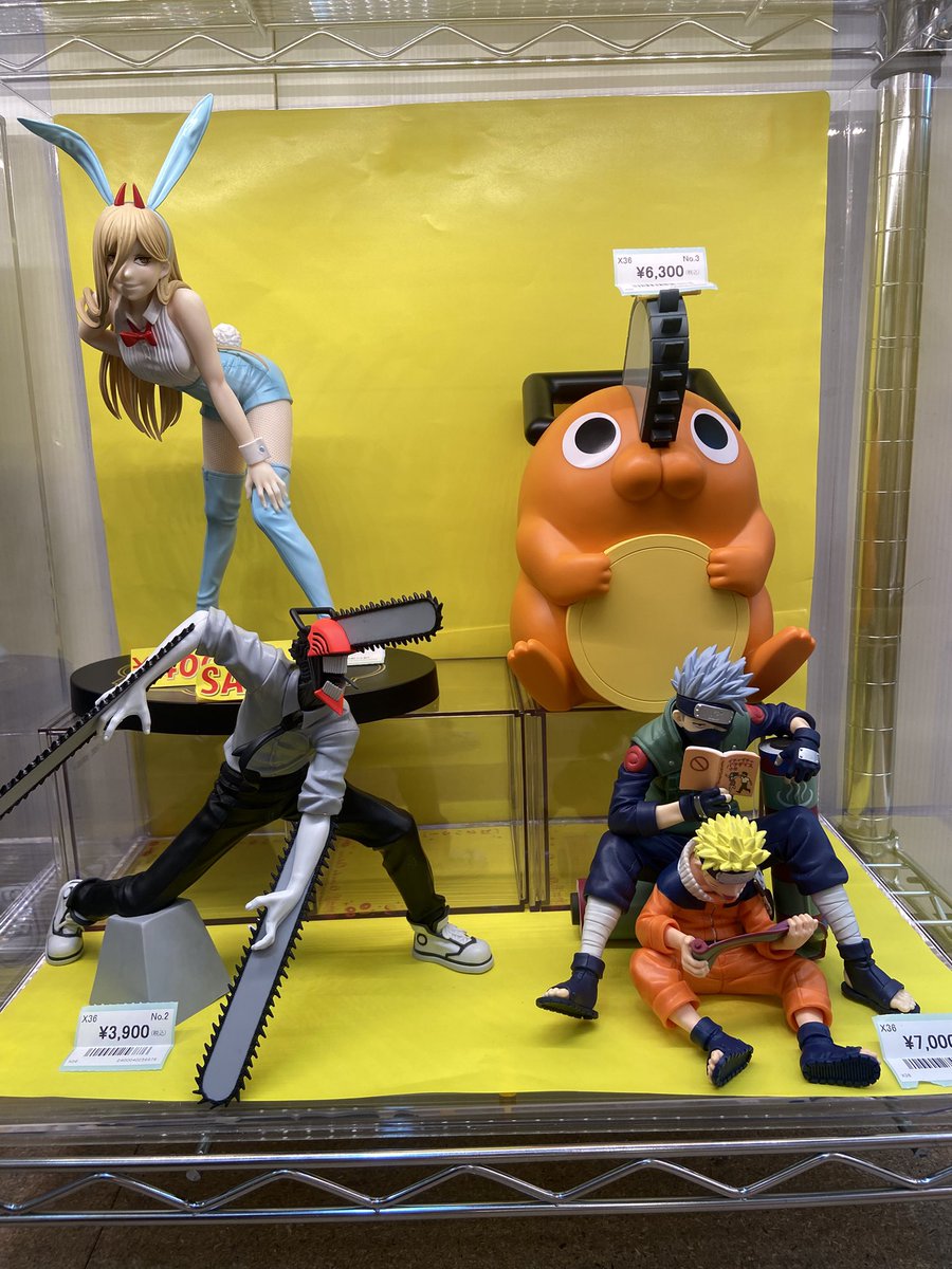 ASTOP_CENTER's tweet photo. [A-Stop Radio Center Store]

[ShowCase Information]

The following figures have arrived in case 🌟X-35🌟⚡️⬇️

#NARUTO
#ChainsawMan

We’ve brought together characters from two Jump titles! 💥🥷

#Astop #RadioCenterStore #Akihabara https://t.co/z2GyfXSOsQ