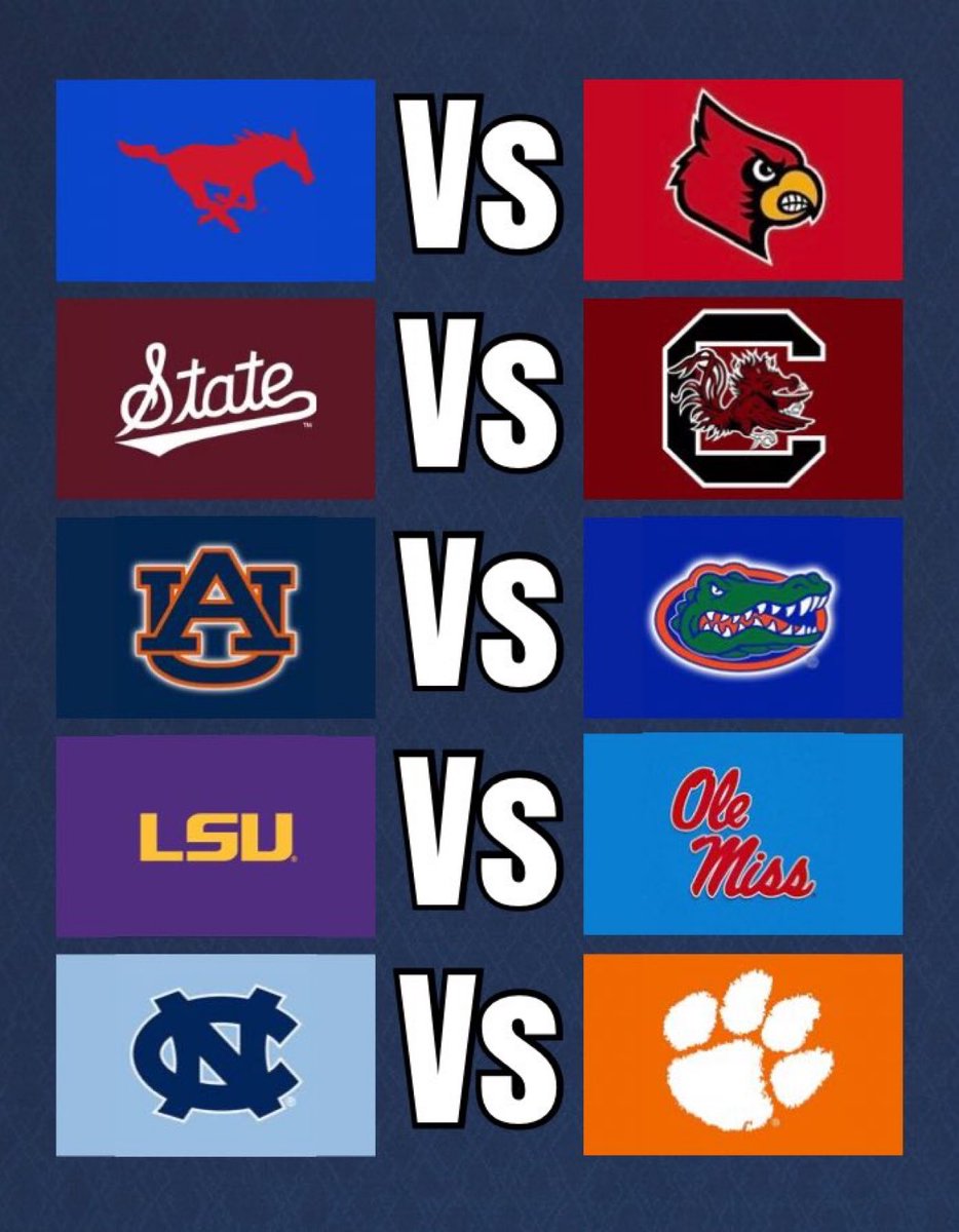 Cover3NCAA's tweet photo. What side do you think wins more games this weekend? #CollegeFootball https://t.co/CrBOQOP4UE