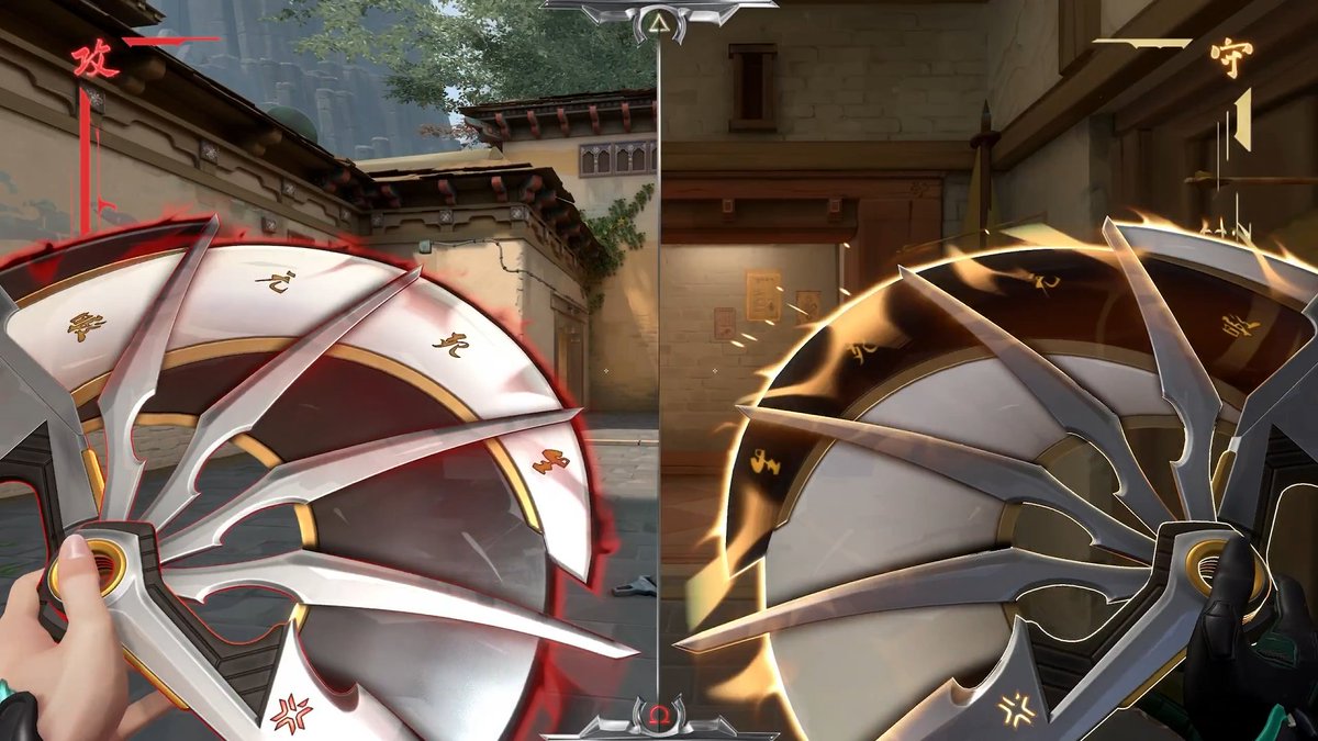 VALORANTLeaksEN's tweet photo. The Champions 2026 Bundle features a side-swap effect! // #VALORANT https://t.co/wqMRX2y5H7