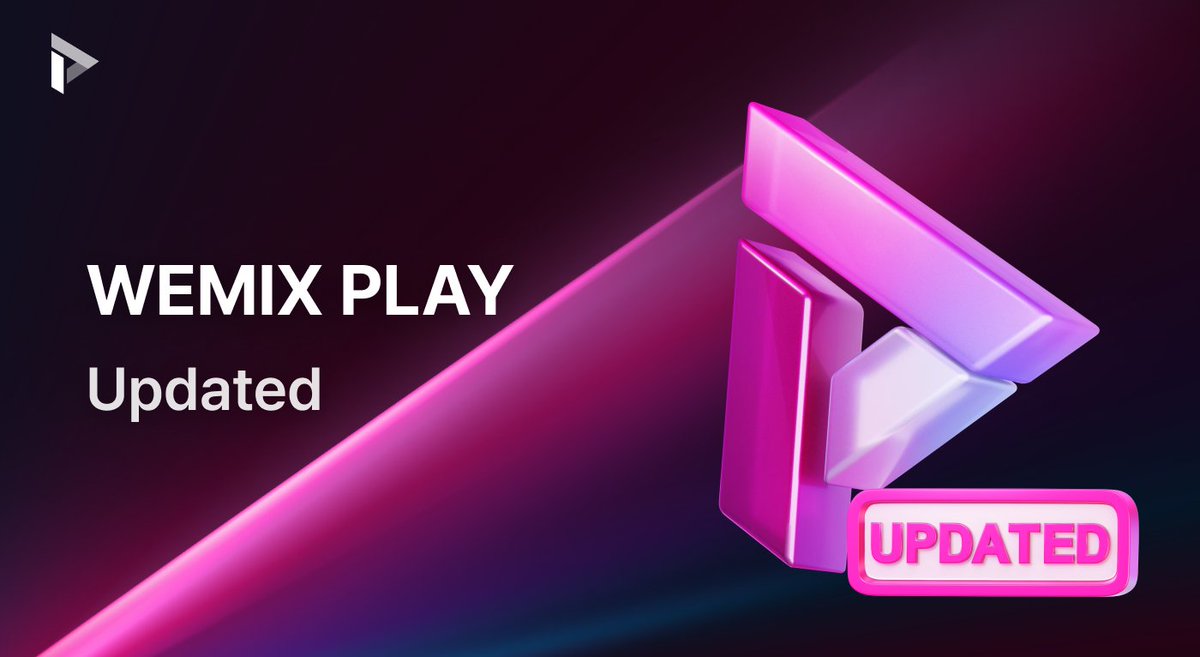 WemixNetwork's tweet photo. WEMIX PLAY Service Updated

🚀 A new update is now available for #WEMIXPLAY
🔒 A 7-day grace period has been added for account deletion, giving you time to recover your account if needed
✨ UI/UX improvements have also been rolled out for a smoother experience

📢 Read the full update details in the official announcement!
https://t.co/611RGctxqx