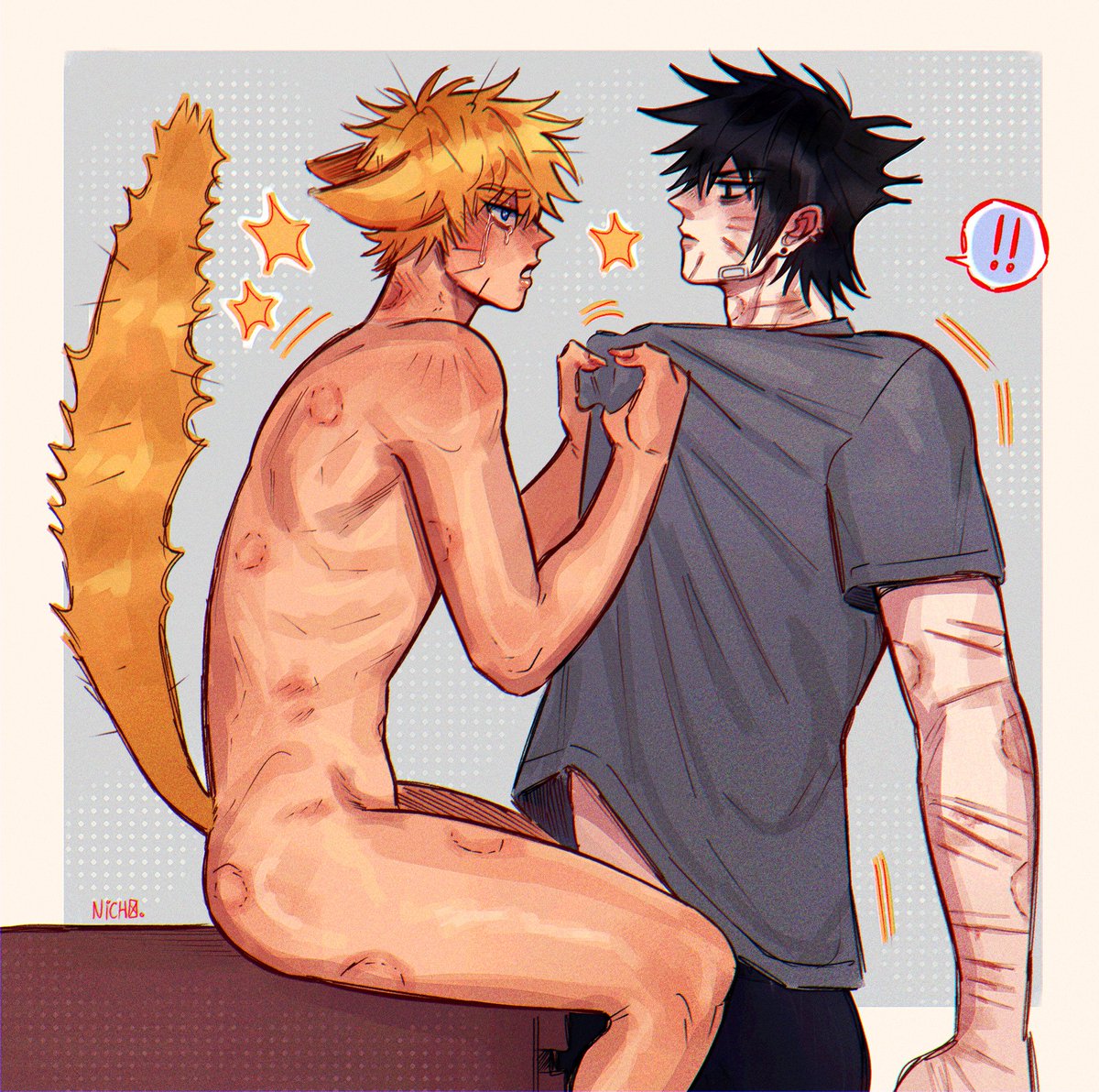 JuNich0K's tweet photo. nyaruto ! ! #sasunaru 🍅🍥 https://t.co/YDcvXQEit4