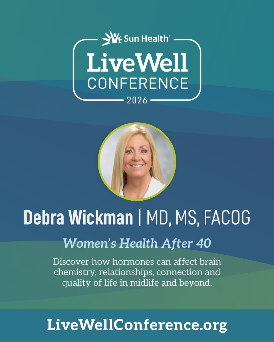 CarleySauc6dwt's tweet photo. Get ready to be inspired at the 2026 LiveWell Conference! 💙
Hear from an incredible lineup of experts as they share the latest insights on brain health, longevity, nutrition, and healthy aging, which is all designed to help you live well today and https://t.co/hoUggW6KYC