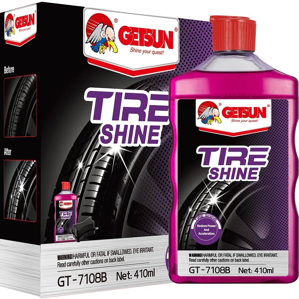 MadeleneBiuktz's tweet photo. Before = faded, dull tires 
After = jet-black, mirror-glossy tires 

GETSUN Tire Gel delivers long-lasting shine, deep rubber care, UV protection, and easy 4-step application. Bulk wholesale and free samples available. DM us to partner. https://t.co/6xtPE6RPEV