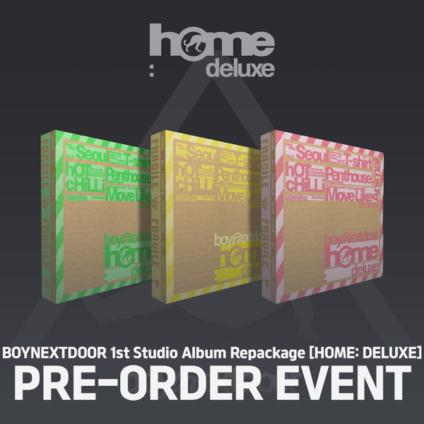 stagein_kpop's tweet photo. 🏠 BOYNEXTDOOR (보이넥스트도어) 1st Studio Album Repackage [HOME: DELUXE] [예약판매 이벤트 특전] https://t.co/HvU8QBqf8y 예약 판매 시작!
📍 구성: [예약판매 이벤트 특전 포함 / 미포함 선택 가능] 
🛒 구매 링크: https://t.co/jLyFBz10Hy
#BOYNEXTDOOR #보이넥스트도어  #보넥도_리패키지 https://t.co/fPWPUXtJ30
