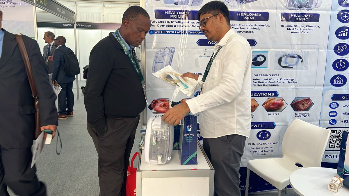 healomex's tweet photo. Healomex at WHX 2026 Nairobi | Advancing Wound Care Through Innovation
📍 WHX 2026 | Kenyatta International Convention Centre, Nairobi
📅 16–18 September 2026
📌 Stall No. H1.B32
#Healomex #WHX2026 #WHXNairobi #WorldHealthExpo #Nairobi #Kenya #NPWT #NegativePressureWoundTherapy https://t.co/j1a44Mhisb