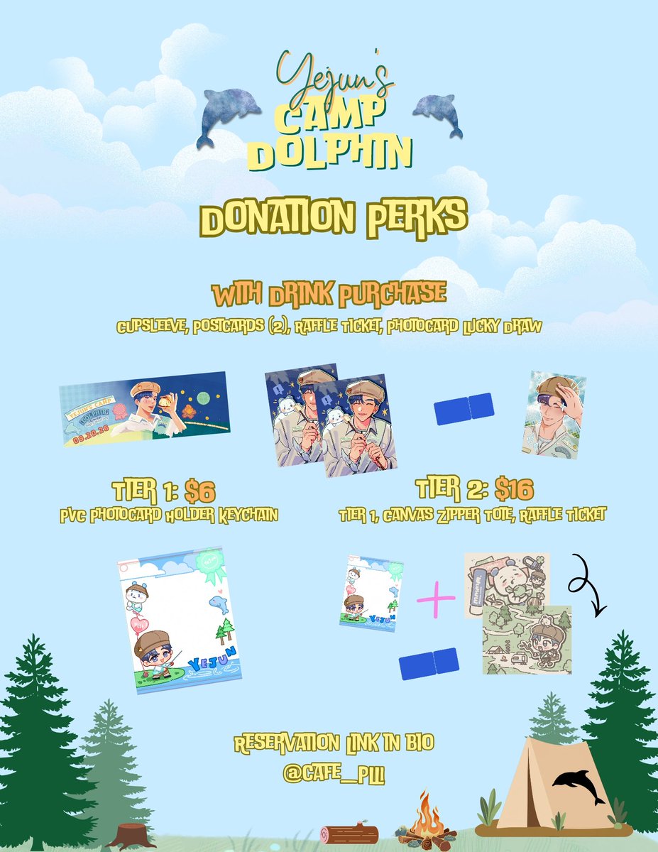 cafe_plli's tweet photo. Donation Perks for Yejun's CSE 💙🐬🏕️ We may not receive our items in time, so please ensure your social media handle is correct when submitting so we can reach out about future pick up or shipping. Link in bio to reserve! #plave #plavecse #plavecupsleeve #plaveyejun #namyejun https://t.co/IRBIvW8eVK