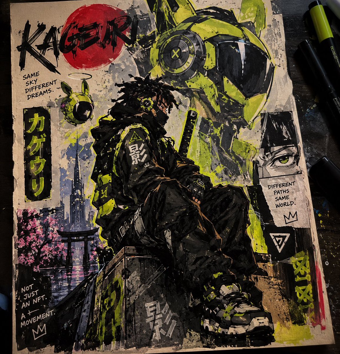 Jnrken59's tweet photo. Had fun making this one for the Kageuri art contest.
Tried to put my own spin on it while keeping the Kageuri feel.
Hope it stands out
@Kageuri_com #KAGEURI https://t.co/HNhpk2miE2