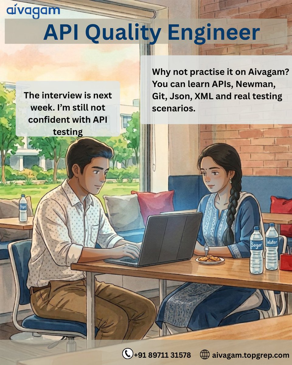 TopGrep's tweet photo. Hands-on practice ಮೂಲಕ API testing ನಲ್ಲಿ ಪರಿಣತಿ ಪಡೆಯಿರಿ! Real-world labs ಮೂಲಕ API basics, Newman, Git, regex, JSON &amp; XML parsing, ಮತ್ತು simple cloud deployment ಕಲಿಯಿರಿ ಹಾಗೂ ನಿಮ್ಮ skills ಅನ್ನು ಬಲಪಡಿಸಿಕೊಳ್ಳಿ.
ಮಾಹಿತಿಗಾಗಿ: https://t.co/2TBLVwXp4N
#APITesting #Newman #Git #JSON #QA https://t.co/n4lzxBVx9V
