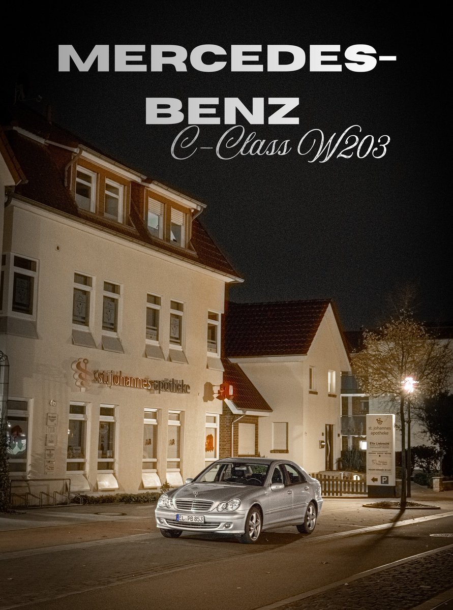 KinaBoulware's tweet photo. The charm of the early 2000s—when elegance still had character. The W203 C-Class: refined in presence, strong on the road. From the solid C 220 CDI to the wild C 55 AMG, each has its own story. Timeless, honest, Mercedes. https://t.co/3LM8p4150Z