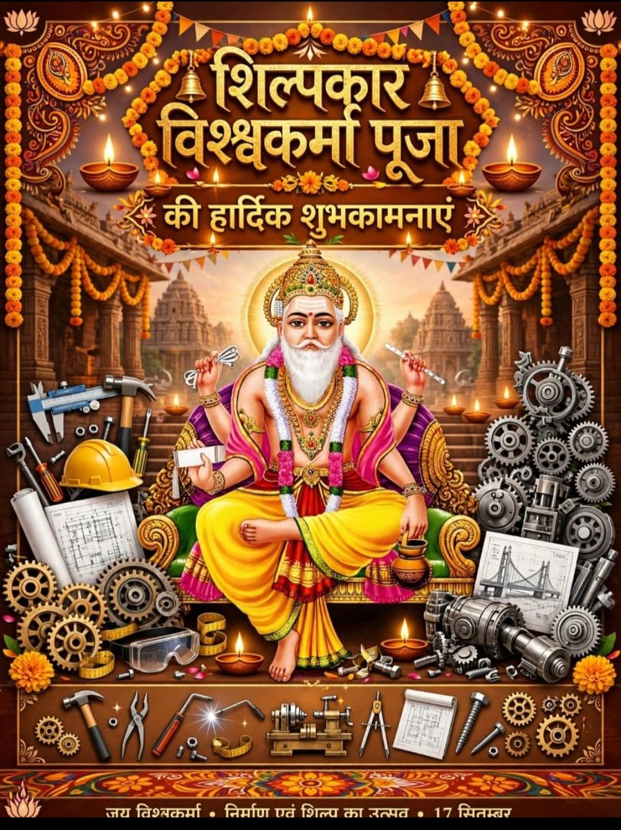 kujudreams's tweet photo. आप सभी को विश्वकर्मा पूजा की हार्दिक शुभकामनाएं। https://t.co/jb4FMkCeL8