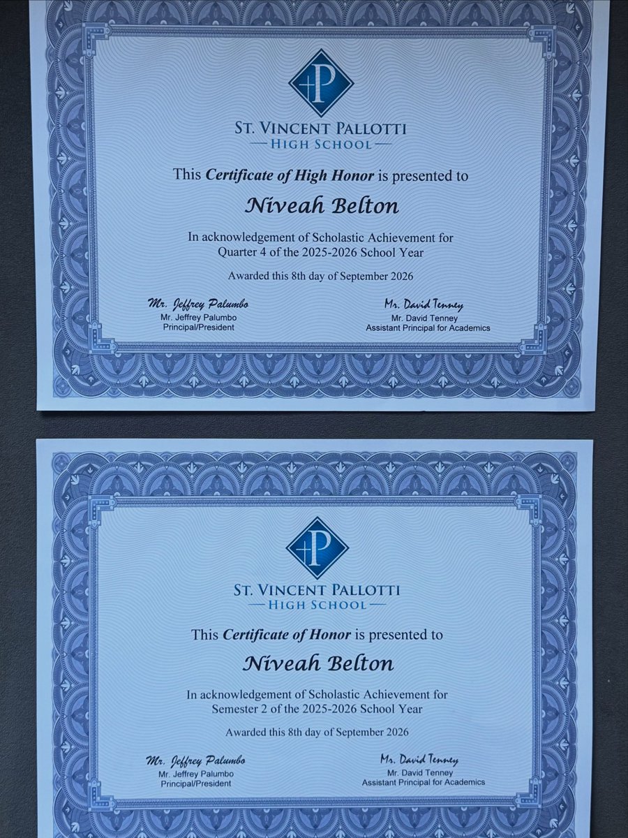 niveahbelton28's tweet photo. Honored to receive these academic recognitions from the 2025โ2026 school year. Carrying that same focus into my junior year, striving for straight Aโs and continuing to grow both on and off the field. ๐๐ฅ
#StudentAthlete #HonorRoll #AcademicAthlete #Softball #ClassOf2028 https://t.co/EoIAji4I2o