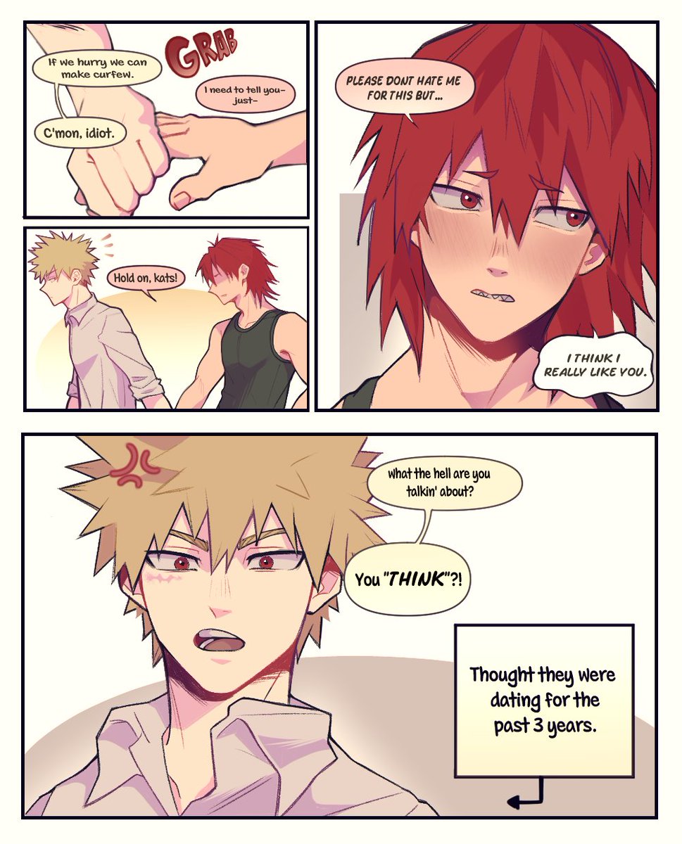 REDthot_'s tweet photo. I love when this happens in the fic i read #krbk #kiribaku #mha #bkkr https://t.co/zyENoaBivR