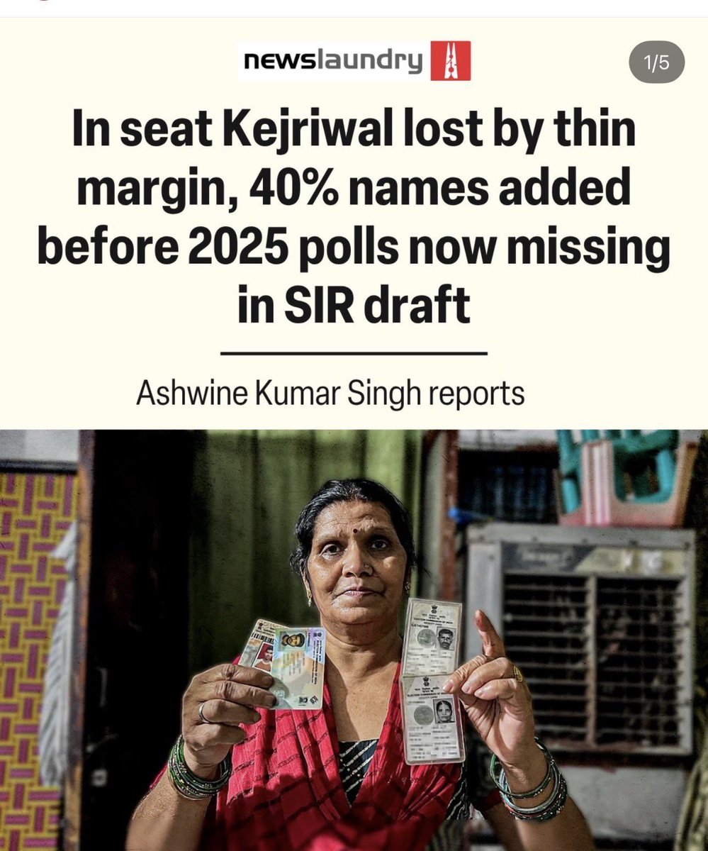 ArvindKejriwal's tweet photo. So, this is how Modi ji won Delhi. By massively tampering with the voter lists. 

Congratulations Modi ji for killing Indian democracy

Happy birthday

@narendramodi https://t.co/hhbAU8xNxo