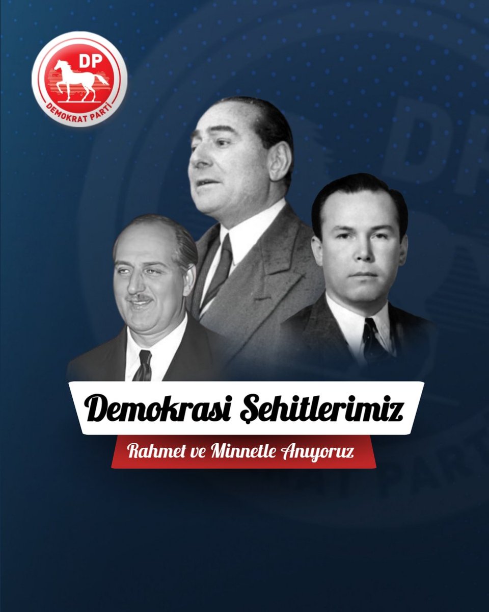 DpGultekinUysal's tweet photo. Adnan Menderes, Fatin Rüştü Zorlu ve Hasan Polatkan…

Millet iradesinin sandıkta tecelli ettiği bir Türkiye idealinin bedelini hayatlarıyla ödeyen üç devlet adamı…

Bugün, 65 yıl sonra, yalnızca üç insanın idam edildiği bir günü değil; Türkiye’nin demokrasi yürüyüşünün zorla kesintiye uğratıldığı, milli iradenin darağacına gönderildiği ve hukuk devletinin ağır bir yara aldığı o karanlık günleri hatırlıyoruz.

Bizler, Demokrat Parti’nin ve hürriyetçi demokrat geleneğin mensupları olarak bu idamları yalnızca birer şahsın ölümüne indirgemiyoruz. Milletin seçme ve seçilme hakkı, demokratik meşruiyet, hukuk devleti ve Türkiye’nin geleceğine dair umutlar da ağır bir darbe aldığına inanıyoruz.

Demokrat Parti, iktidar yıllarında Türkiye’nin ekonomik ve sosyal dönüşümünde önemli bir dönem başlatmış; çok partili demokratik hayatın kökleşmesiyle birlikte kalkınma hedefini millet iradesiyle buluşturmaya çalışmıştır. 

Menderes’in öncülüğünde Demokrat Parti’nin ortaya koyduğu siyasal iddia, milletin kendi geleceği üzerinde söz sahibi olmasıydı.

Köylünün, işçinin, esnafın, memurun, tüccarın, sanayicinin ve Anadolu insanının siyasetin gerçek öznesi olduğu bir Türkiye…

Sandığın iradesinin vesayet karşısında üstün olduğu bir Türkiye…

Kalkınmanın, hürriyetin ve demokratik meşruiyetin birlikte ilerlediği bir Türkiye…

27 Mayıs işte bu iradeyi hedef aldı.

Darbenin asıl ağır sonucu, yalnızca bir hükümetin devrilmesi değildi; Türkiye’de “iktidar sandıkla alınır, sandıkla bırakılır” ilkesinin yerine, gerektiğinde silah gücüyle siyasetin yeniden düzenlenebileceği tehlikeli bir anlayışın yerleşmesiydi.

Bu nedenle 16 ve 17 Eylül tarihleri, Demokrat Parti ailesi için yalnızca bir matem günü değildir.

Aynı zamanda demokrasiye, hukuka, milli iradeye ve hürriyete sahip çıkma irademizi yenilediğimiz bir gündür.

Bizler, Adnan Menderes’i yalnızca bir Başbakan olarak değil; Türkiye’nin demokratikleşme ve kalkınma mücadelesinin sembol isimlerinden biri olarak anıyoruz.

Siyasetçiler eleştirilebilir, hükümetler değiştirilebilir, iktidarlar sandıkta kaybedebilir.

Fakat hiçbir siyasi ihtilafın nihai çözümü darağacı olamaz.

Hiçbir iktidar mücadelesi, milli iradenin silah zoruyla askıya alınmasını meşru kılamaz.

Hiçbir siyasi hesaplaşma, hukukun üstünlüğünün yerini alamaz.

İşte 65 yıl sonra bize düşen en önemli görev, geçmişin acısını yalnızca hatırlamak değil, o acının tekrar yaşanmaması için demokrasiyi ve hukuk devletini daha güçlü savunmaktır.

Çünkü milletin iradesinin üzerinde hiçbir vesayet, hiçbir güç ve hiçbir makam olamaz.

Bugün Demokrat Parti olarak bizim mücadelemiz, 65 yıl önce darağacında hayatlarını kaybedenlerin hatırasını yaşatmakla sınırlı değildir.

Bizim mücadelemiz; onların temsil ettiği hürriyet, demokrasi, milli irade, hukuk ve kalkınma idealini gelecek nesillere taşımaktır.

Bir daha hiçbir sandığın iradesinin silah zoruyla yok sayılmaması;

Bir daha Türkiye’nin demokratik geleceğinin vesayet anlayışlarına teslim edilmemesi için mücadele etmektir.

65 yıl önce darağacında hayatlarını kaybeden üç devlet adamının hatırasına verilecek en anlamlı cevap, daha fazla demokrasi, daha fazla hukuk ve daha güçlü bir milli iradedir.

Bu vesileyle;

Demokrat Parti’nin merhum Genel Başkanı ve Başbakanı Adnan Menderes’i,

Dışişleri Bakanı Fatin Rüştü Zorlu’yu,

Maliye Bakanı Hasan Polatkan’ı idam edilişlerinin 65. yılında rahmet, minnet ve saygıyla anıyoruz.

Onları idama götüren darbeci zihniyeti ve millet iradesini silah zoruyla yok sayan anlayışı telin ediyoruz.

Türkiye Cumhuriyeti’nin demokratik geleceğine vurulmuş bu ağır darbeyi unutmayacağız.

Unutturmayacağız.

Ve inanıyoruz ki;

Milletin iradesi, her türlü vesayetten daha güçlüdür.

Hürriyet, adalet ve demokrasi; Türkiye’nin vazgeçilmez istikametidir.

Adnan Menderes’in, Fatin Rüştü Zorlu’nun ve Hasan Polatkan’ın aziz hatıraları önünde saygıyla eğiliyor; kendilerini rahmet ve minnetle anıyoruz.

Ruhları şad olsun.

Milletimizin başı sağ olsun.

Demokrasi mücadelemiz daim olsun.
