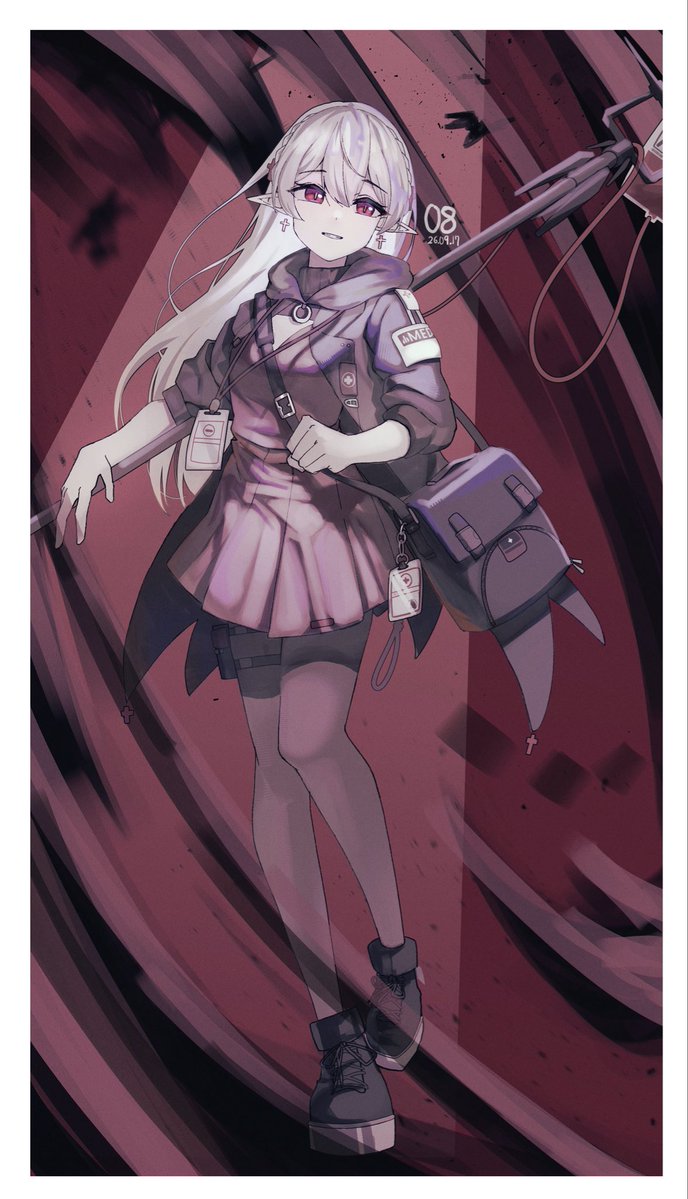 J5W_01's tweet photo. Daily.08-#Warfarin
#Arknights https://t.co/pr8NiPTwll