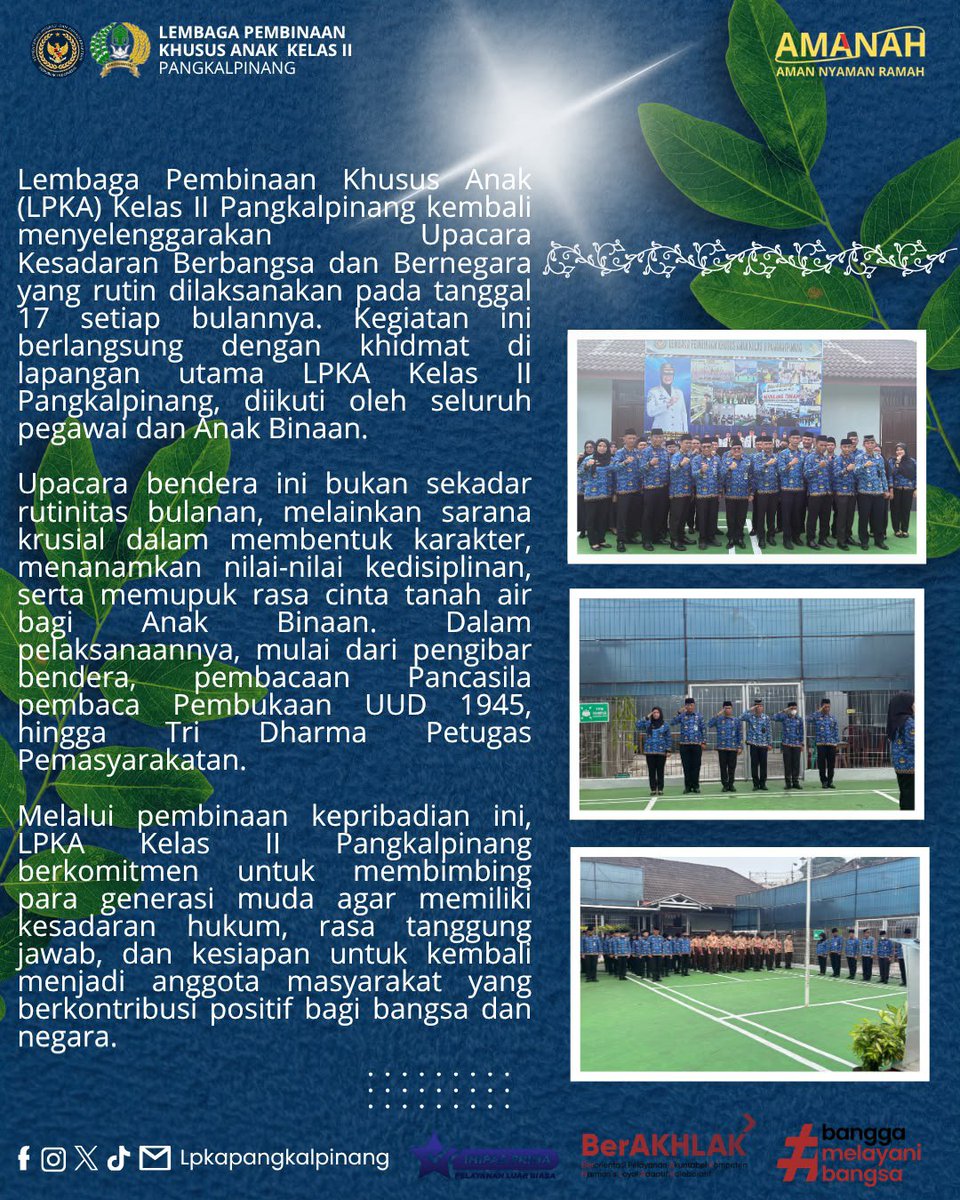 lpkapkpinang's tweet photo. @ditjenpas
@pemasyarakatanbabel 

#kemenimipas
#guardandguide
#ditjenpas
#pemasyarakatanbabel
#kanwilditjenpasbabel
#LPKAPangkalpinang
#setahunberdampak https://t.co/MX9U0OVwsI