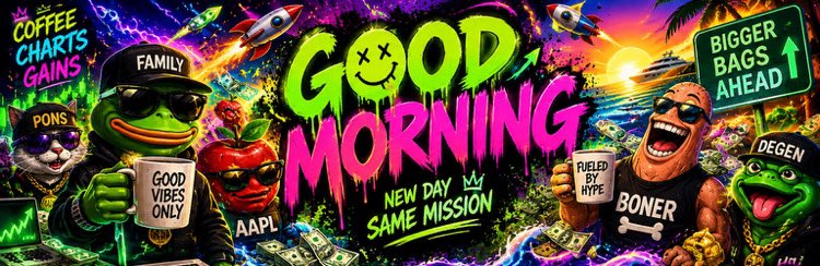 FamilyOnHood's tweet photo. GM 🫂

Me last night:
“Alright, I’m going to sleep.”

$FAMILY at night:
“Hold my coffee.” ☕😂

Woke up and saw we touched $5.7K MC. 👀

Good morning, Family.
What happened while I was sleeping? 😂

$FAMILY 🧪 https://t.co/WyxQ49Myv8