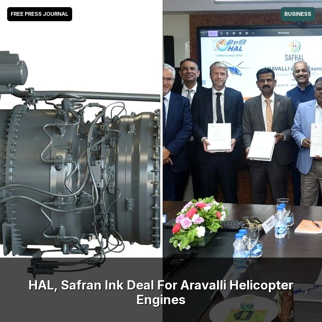 JeffereySh7h's tweet photo. HAL, Safran Ink Deal For Aravalli Helicopter Engines
This partnership aims to boost India's indigenous military helicopter capabilities. Source: Free Press Journal https://t.co/lxwZ9fSbKM