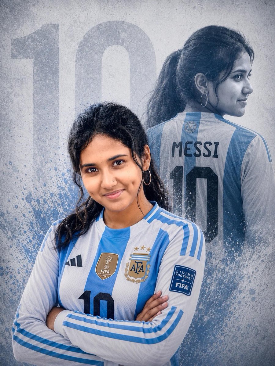 TiaraClinkt46's tweet photo. No red. No yellow. Only blue. Always been a blue and white girl. Argentina fans, where are you? https://t.co/L6U5tfOZIM