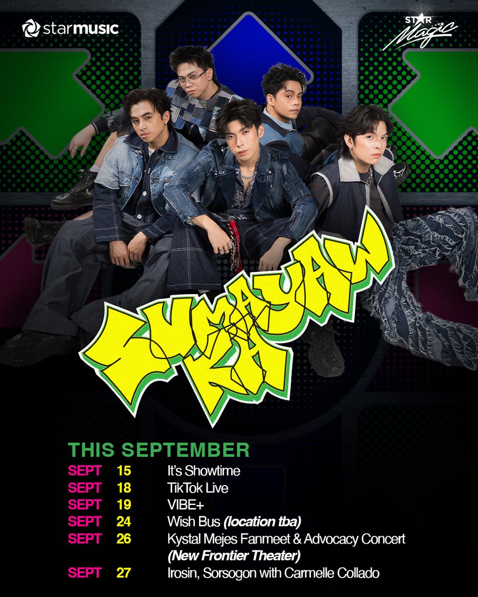wriveph's tweet photo. Arrows! Sumayaw at maki-shake it na this September! 🤘

🔗 LISTEN HERE:
https://t.co/qbU83hoN92

🔗 OFFICIAL VISUALIZER:
https://t.co/fj1l9kj7MF

#ShowtimeSumayawKa #WRIVE
#StarMagic #StarMusicPH https://t.co/JrUN9yiYHj