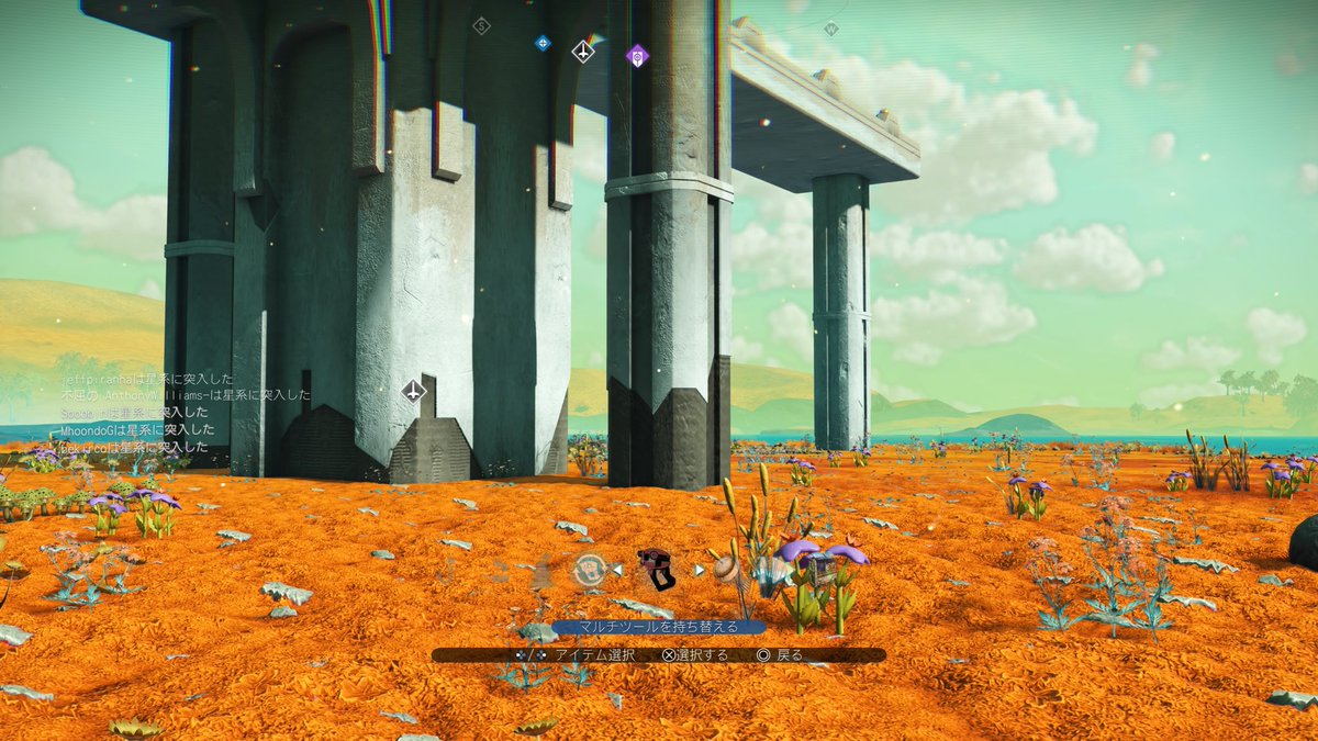 sisi_nomans's tweet photo. 共同探検始めたけど一人称視点から変えられないんだけど…

そういうもの？

 #NomansSky https://t.co/8MlOEW1gPg