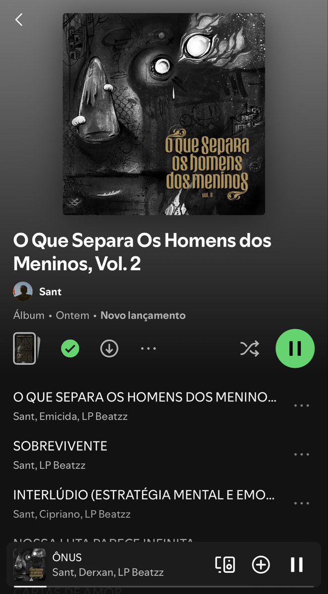 oManelzin's tweet photo. Um dos trabalhos mais bonitos e fodas que ouvi esse ano, de primeira impressao? Um Clássico!

Dei repeat em muitas musicas, gostei dos feats, beats tao muito bons tb e a caneta padrao do Sant

O interludio é um MANDAMENTO, muda cabeças

Vida longa e ele fez de novo e de novo e de novo

Parabens irmao @originalsant