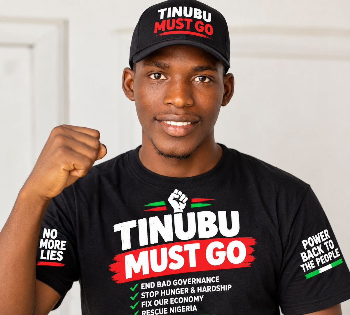 berlanshee's tweet photo. TINUBU MUST GO ✊ 
#TMG https://t.co/WI5Frdl43H