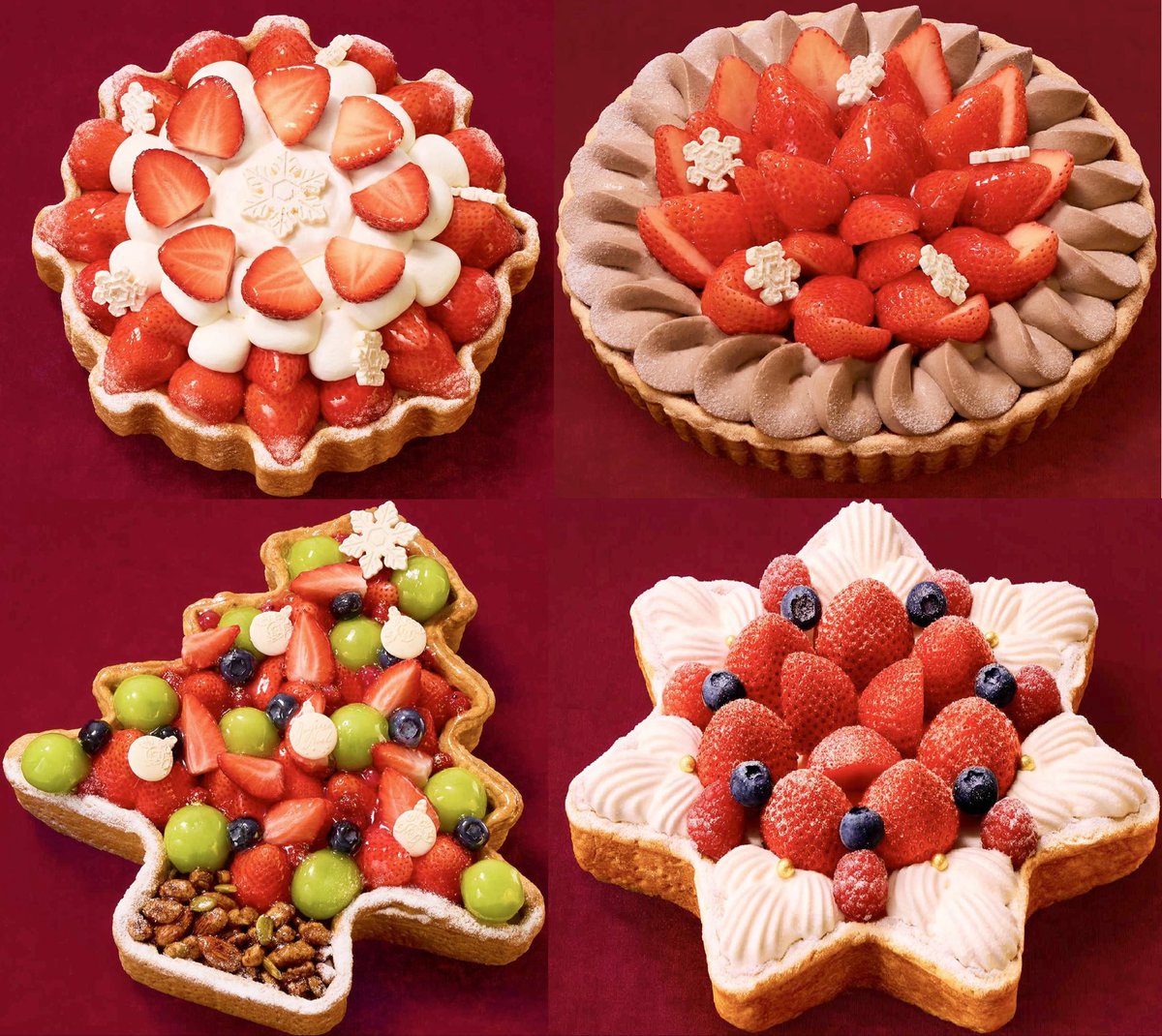 sweetroad5's tweet photo. １０月１日(木)10時よりタルト専門店「キル フェ ボン」では、「Christmas Cake 2026」新作2種を含む全5種の予約受付が開始されます✨
https://t.co/whQ0BPxbbk https://t.co/mFQi9O5s5b