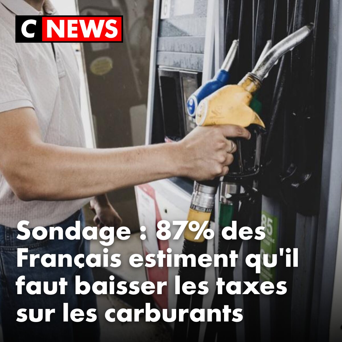 Sans blague !
87 % des Français demandent une baisse des taxes sur les carburants.
Depuis des années, je propose concrètement : 
-la suppression de la TVA sur la TICPE (la taxe sur la taxe) 
-le plafonnement des marges 
-le remboursement du surplus de TVA encaissé par l’État
-la