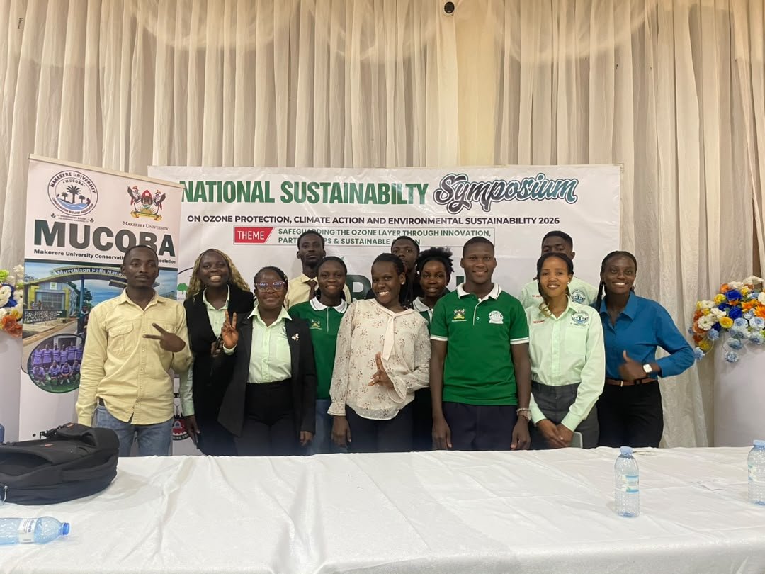 GloriakyleA's tweet photo. The ozone layer is so important in protecting the Earth from U.V radiation. It was an honor to attend the National Sustainability symposium and learn more about it at Kyambogo university. Thanks to everyone who attended 🥳 https://t.co/GcCblH4awt